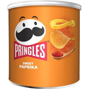 (Gratis ved køb for 450kr) Pringles Paprika - Chips 40g